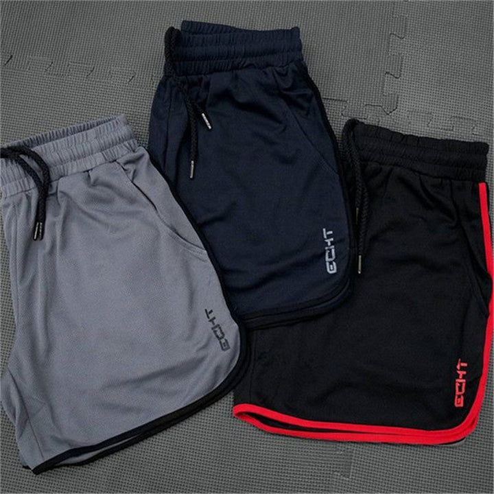 Sportliche Herren Gym-Shorts mit Taschen, ideal für intensives Training und Fitness.