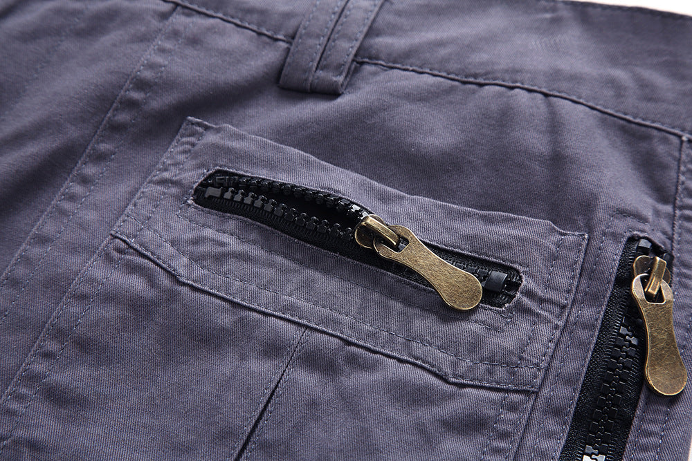 Graue Herren Shorts, taktisch & robust, ideal für Outdoor, Wandern & anspruchsvolle Freizeit im Sommer.