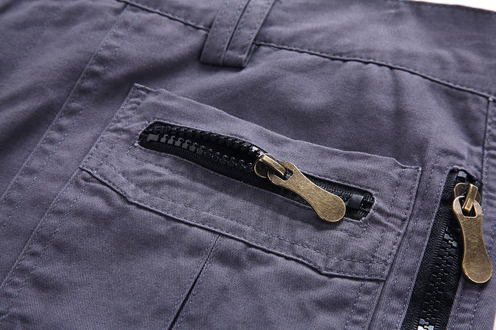 Graue Herren Shorts, taktisch & robust, ideal für Outdoor, Wandern & anspruchsvolle Freizeit im Sommer.