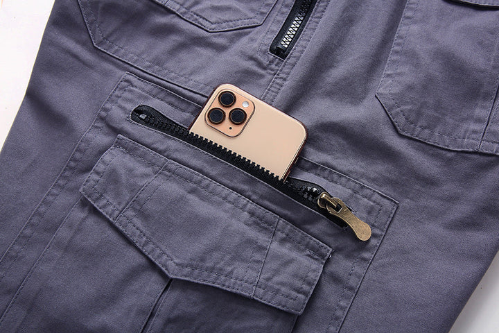 Khaki taktische Herren Cargo Shorts, strapazierfähig & bequem, perfekt für Outdoor-Sport & Reisen.