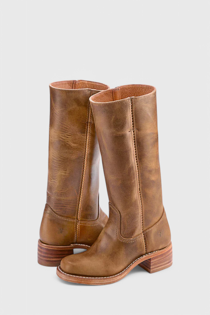 Vielseitige schwarze Kniehohe Schlupfstiefel für Damen, mit Blockabsatz, geeignet für Business & Freizeit.