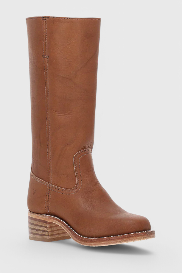 Trendige gelbe Kniehohe Damenstiefel zum Reinschlüpfen, ideal für bequeme Herbst-Looks.