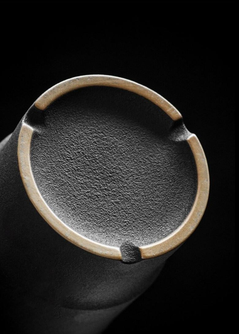 Schwarz-blaue Keramik Teetasse (pw260515) mit Deckel & Sieb, hochwertige Teezubereitung leicht gemacht.
