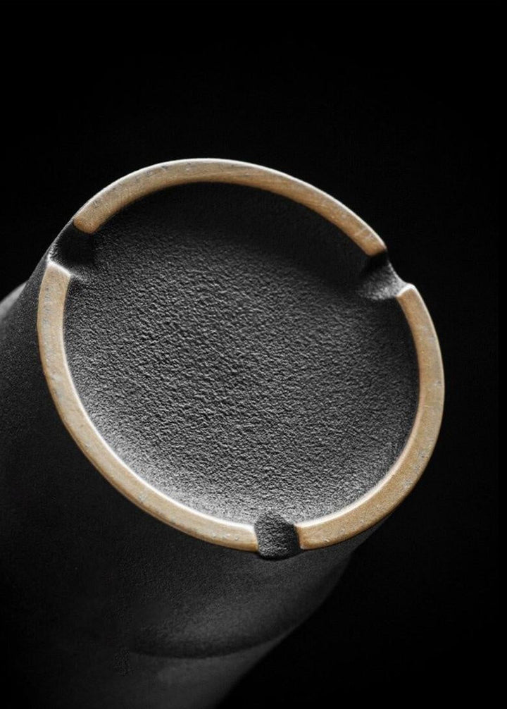 Schwarz-blaue Keramik Teetasse (pw260515) mit Deckel & Sieb, hochwertige Teezubereitung leicht gemacht.