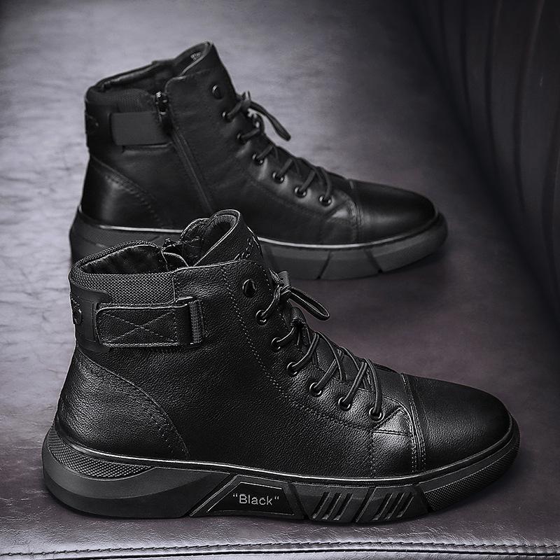 Schwarze robuste Maxwell Herren Outdoor-Schuhe. Perfekt für Herbst, Winter & anspruchsvolles Gelände.