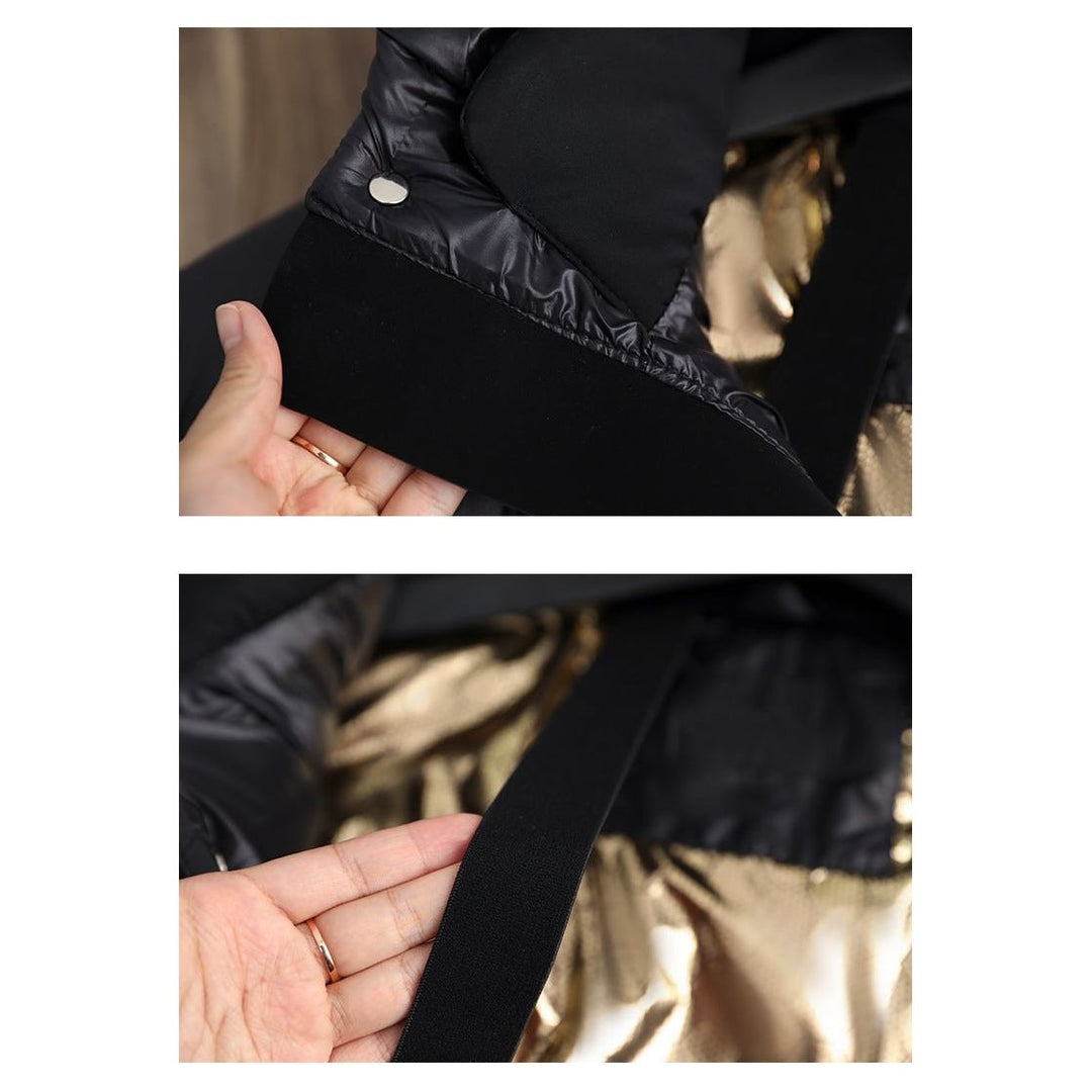 Vielseitige schwarze Damenjacke, wasserdicht & warm, ideal als stilvolle Winterjacke.