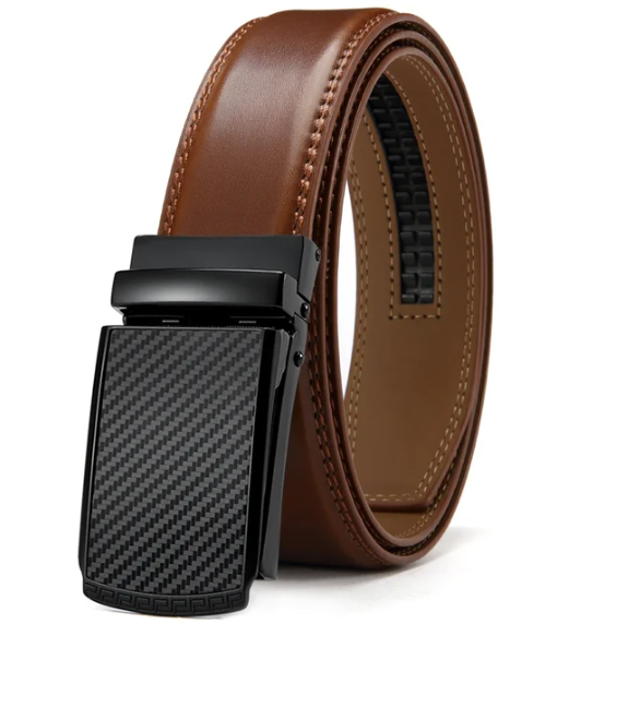 Bequemer und robuster Herren-Automatikgürtel aus Leder. Perfekt als Freizeitgürtel oder eleganter Businessgürtel.