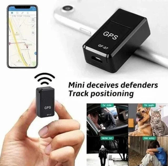 Fahrzeugortung leicht gemacht: Schwarzer Mini-GPS-Tracker mit Magnet für Diebstahlschutz und weltweite Sicherheit.
