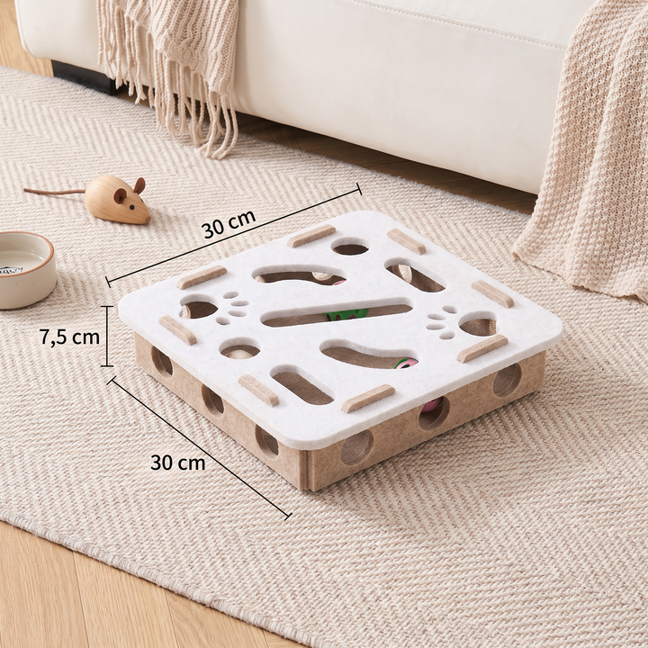 Intelligenzspielzeug aus Filz für Katzen, fördert die geistige Beschäftigung, interaktiven Spielspaß & Konzentration.
