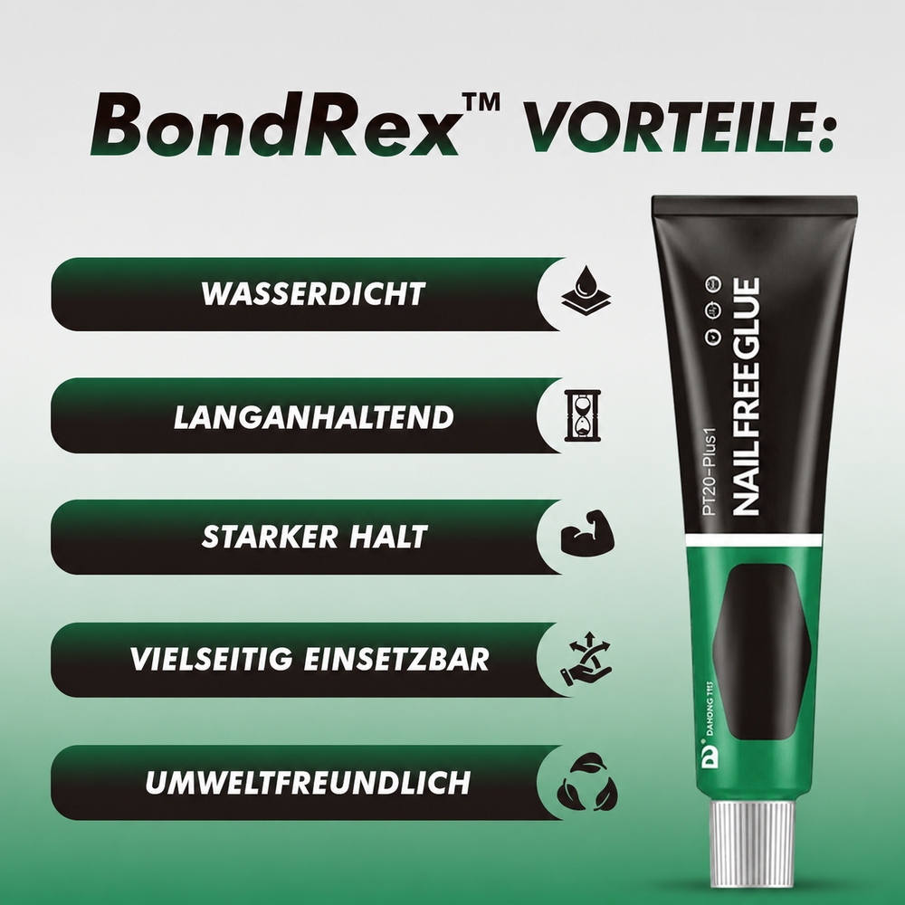 Universelle, werkzeuglose Dichtmasse für Reparaturen an verschiedenen Materialien wie Stein, Keramik & Holz.