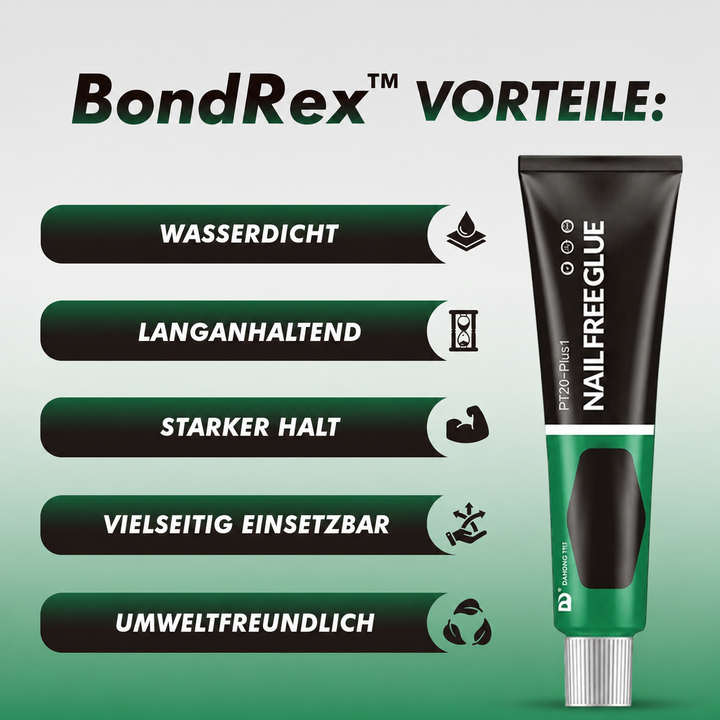 Universelle, werkzeuglose Dichtmasse für Reparaturen an verschiedenen Materialien wie Stein, Keramik & Holz.