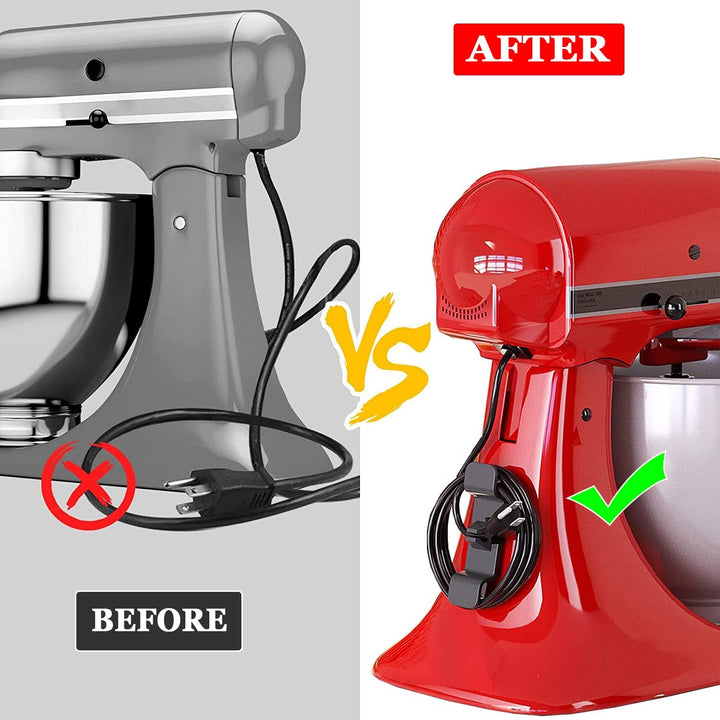 Küchenhelfer: Kabelmanagement-Gerätewickler aus Gummi, hält Kabel von Kaffeemaschine & Toaster ordentlich.