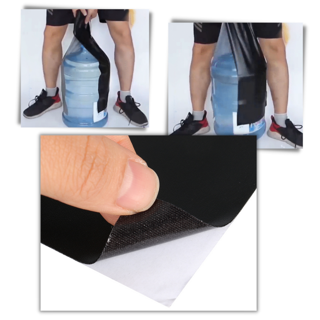 Löcher & Risse reparieren mit diesem selbstklebenden Leder Reparaturset.