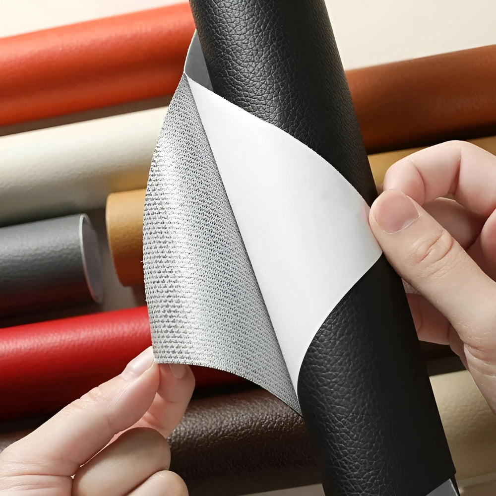 Robuster selbstklebender Reparaturflicken aus Kunstleder für Sofa- und Autositz-Wiederherstellung.