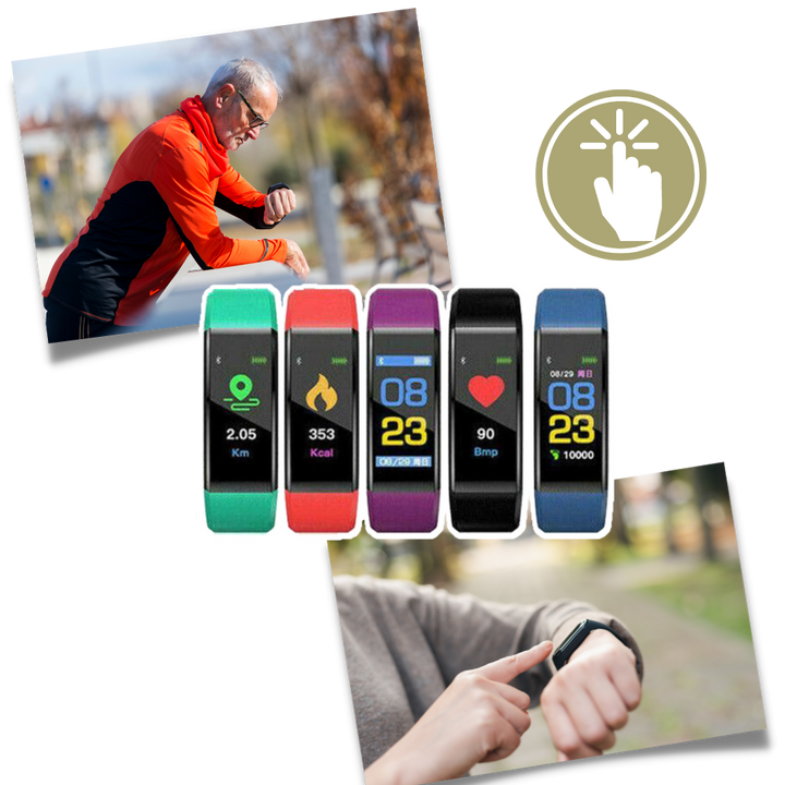 Smartwatch für Senioren: Aktivitätstracker, präziser Schrittzähler & Schlafüberwachung für Ihr Wohlbefinden.