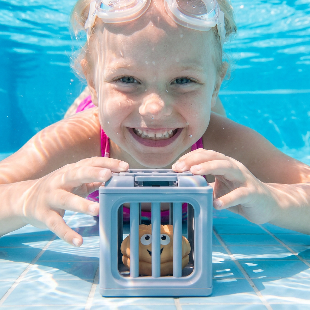 Entdecke die Unterwasserwelt! Kinder Tauchspielzeug Set für spannende Abenteuer & Schatzsuche im Pool.