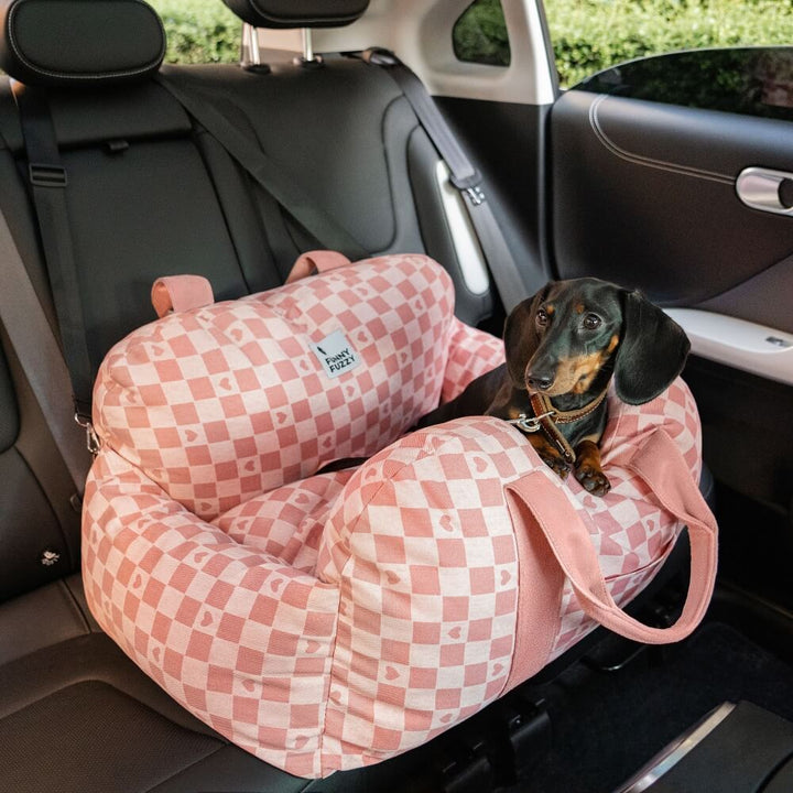 Hundeautositz, perfekt für das Familienauto und Urlaubsfahrten.