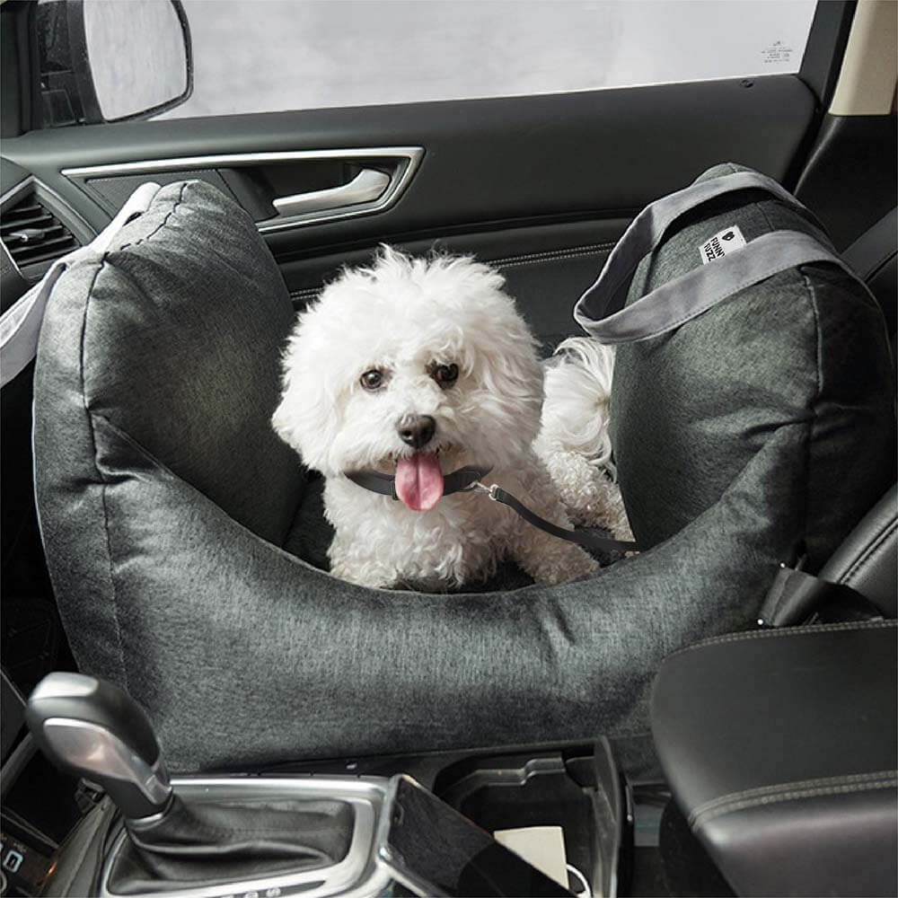 Praktischer Hundeautositz für Einzelsitze, waschbar und rutschfest.