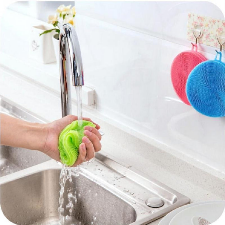 Hygienischer Silikonschwamm für Geschirr und Küche. Bakterienabweisend, leicht zu reinigen. Ideal für den Haushalt.