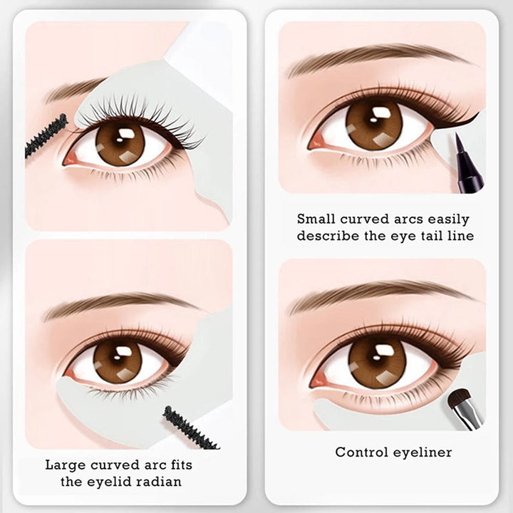 Zeitersparnis beim Augen-Make-up mit Silikon-Applikator für Lidschatten & Wimpern, schnelles Styling.