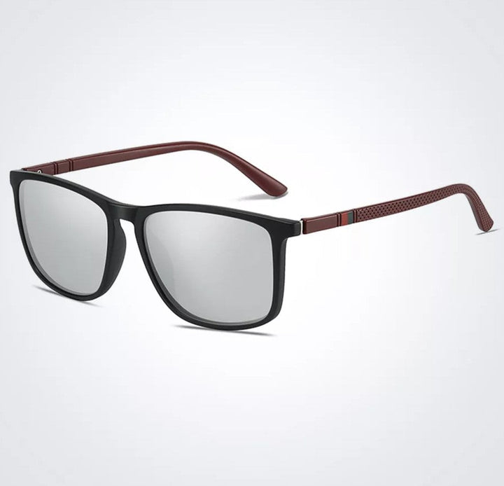 Quadratische Unisex-Sonnenbrille, polarisiert und elegant, bietet umfassenden UV-Schutz für Damen und Herren.
