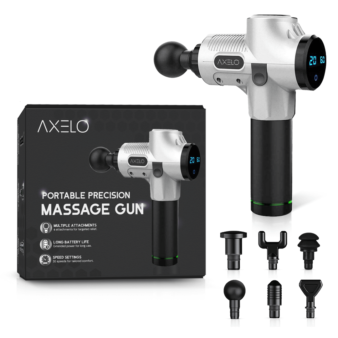Leistungsstarke Massagepistole für Fitness, Sportler und Therapie; fördert Muskelregeneration.