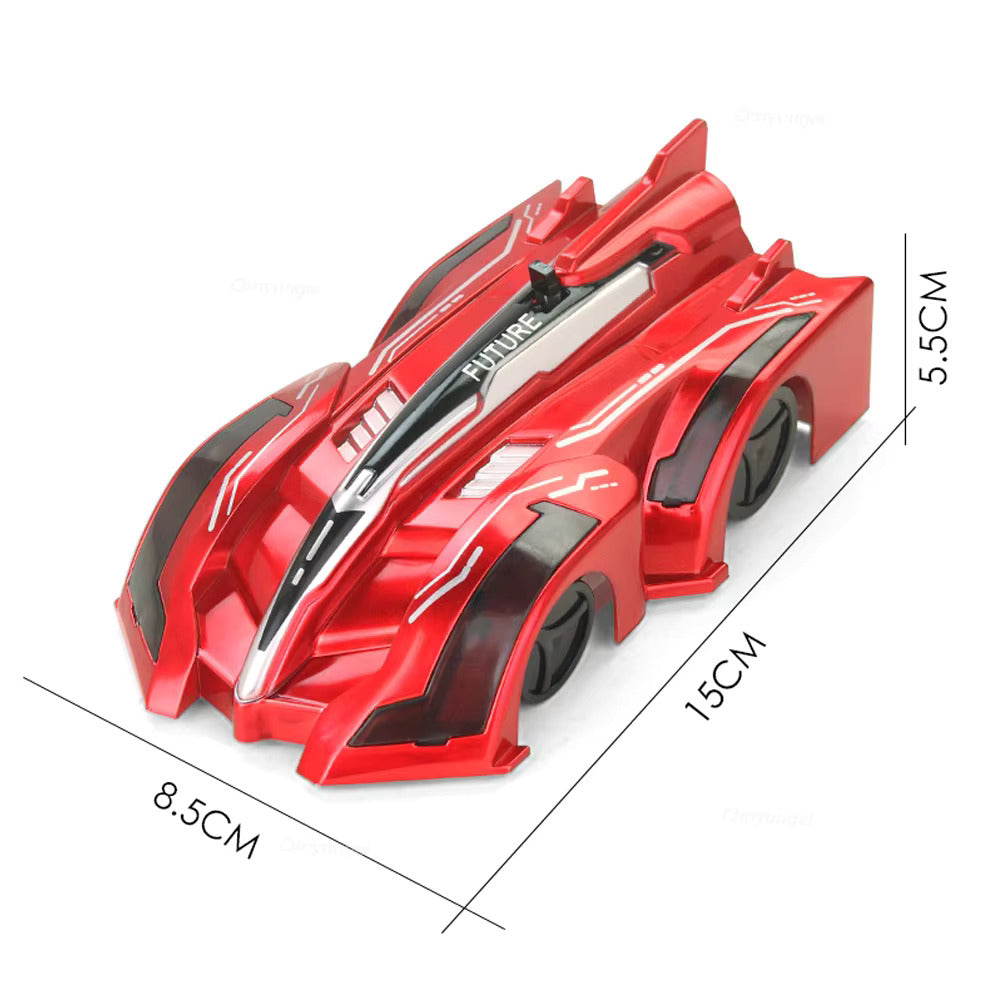 Das ideale Geschenk: Anti-Schwerkraft-Wandauto mit LED-Licht für coole Stunts.