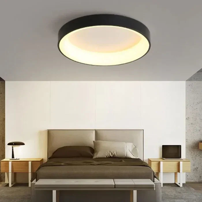 Energieeffiziente Deckenleuchte LED, skandinavisch & modern. Runde Innenleuchte mit klarem Design.