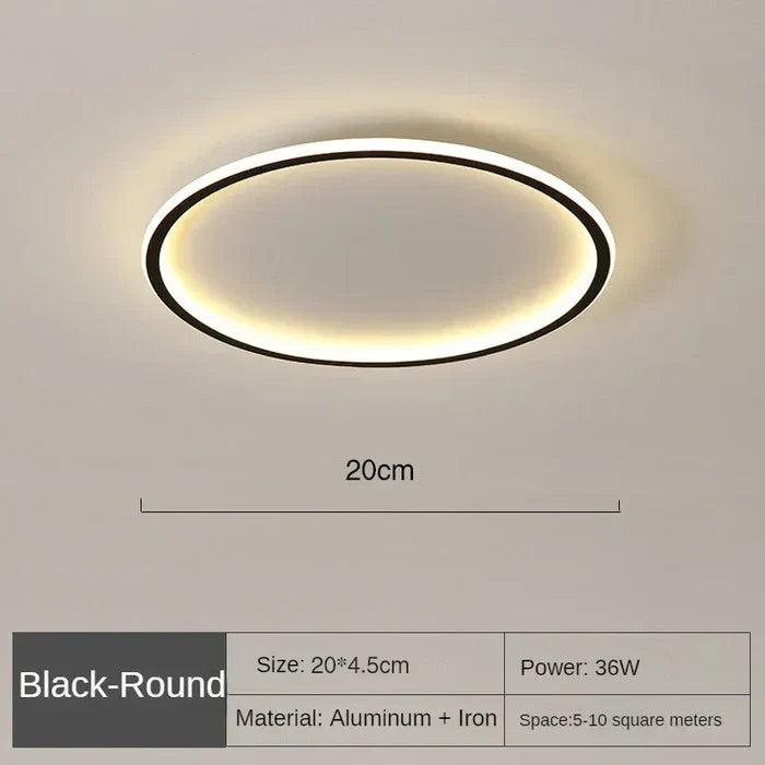 Elegante LED-Deckenleuchte, skandinavisches Flair, modern, aus hochwertigem Glas & Metall.