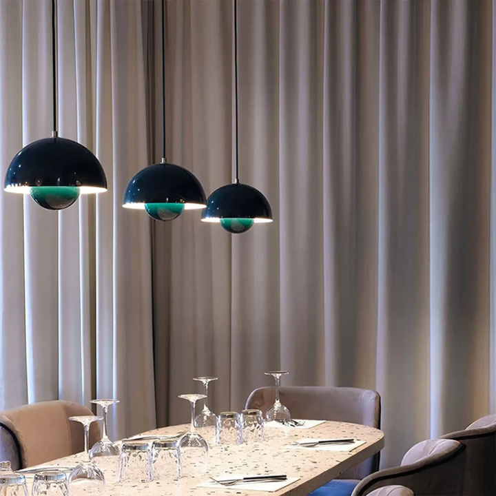 Skandinavische LED Wohnzimmerlampe, moderne Hängeleuchte, schafft angenehmes Ambiente.