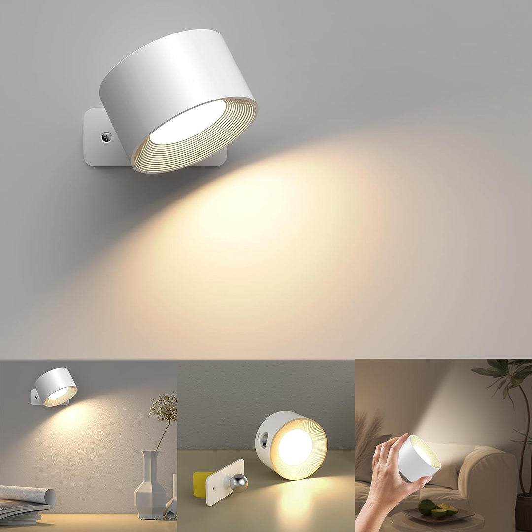Kabellose LED-Magnetleuchte 360° für flexible Beleuchtung. USB-aufladbar mit Touch & Fernbedienung.