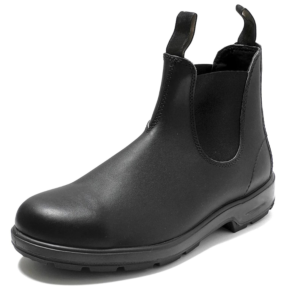 Detailaufnahme der wasserdichten Oberfläche der Chelsea Boots. Ideal als Winterschuh für Damen & Herren.