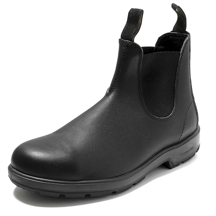 Detailaufnahme der wasserdichten Oberfläche der Chelsea Boots. Ideal als Winterschuh für Damen & Herren.