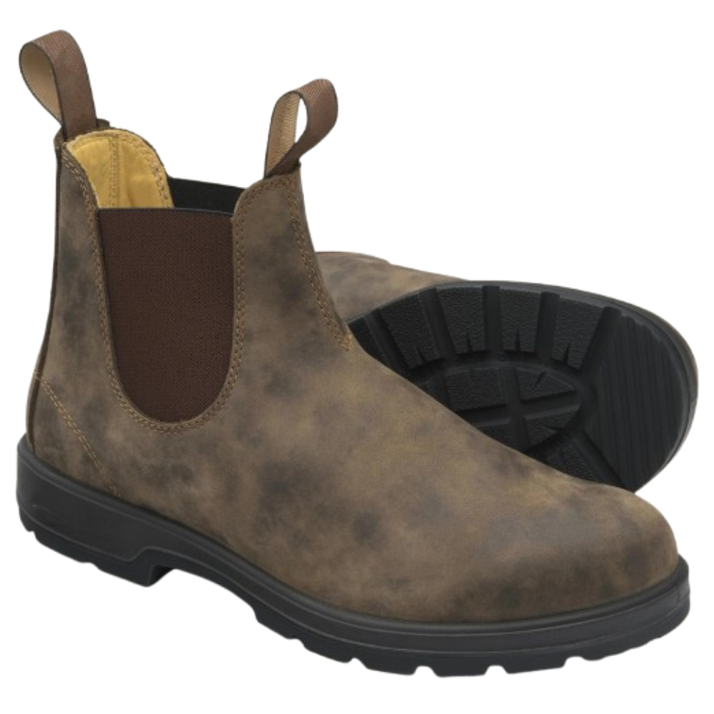 Unisex Chelsea Stiefeletten im Schnee. Wasserdichte & rutschfeste Schneestiefel für Damen & Herren.