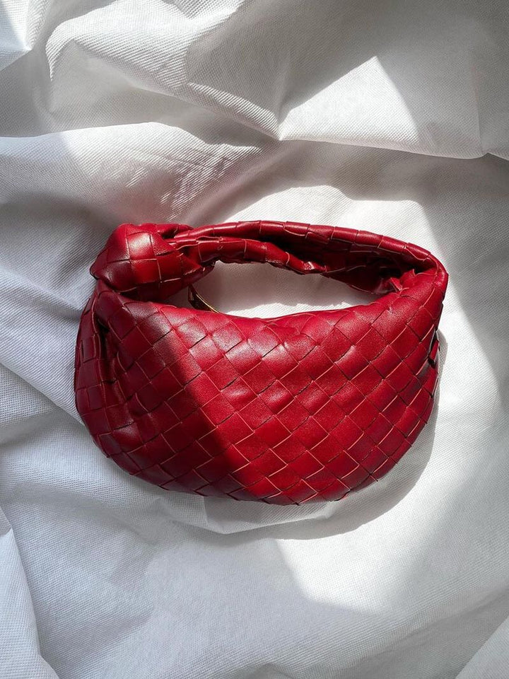 Elegante gewebte Damen Schultertasche, Mini-Format, für Frauen. Ideal als schickes Accessoire für jeden Anlass.