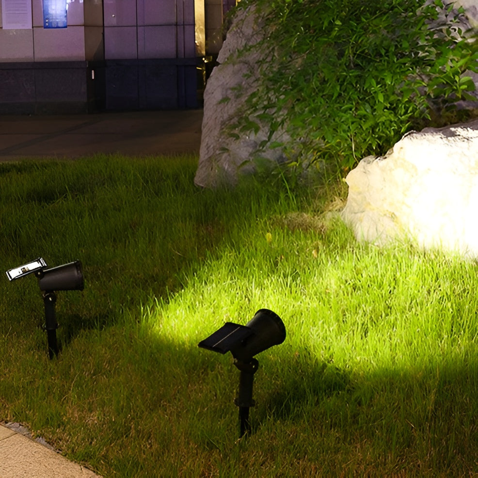 Modernes LED Solarlicht zur energiesparenden Beleuchtung von Gartenwegen, Blumenbeeten und Terrassen.