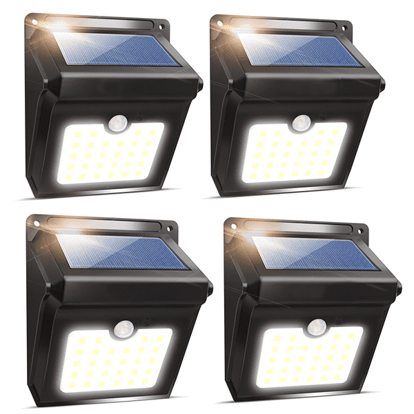 Solare LED-Außenleuchte mit Bewegungsmelder für energiesparende und kabellose Gartenbeleuchtung.