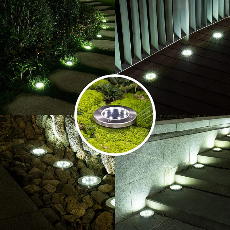 Solare Wegeleuchte für den Garten, kabellos, energieeffizient und wetterfest. Perfekte LED-Außenbeleuchtung.