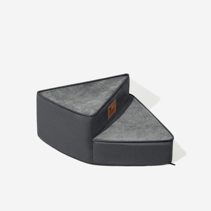 Hundetreppe Kunstleder, spiralförmig, ideal für kleine Hunde mit Arthrose.