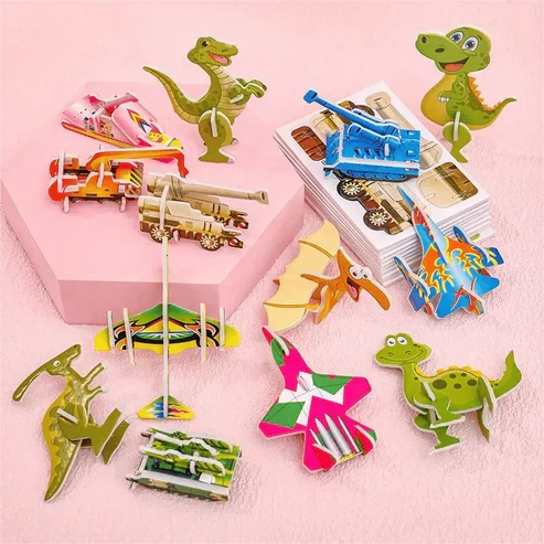 Kinderpuzzle 3D, pädagogisch wertvoll, verbessert Geduld und Problemlösungsfähigkeiten.