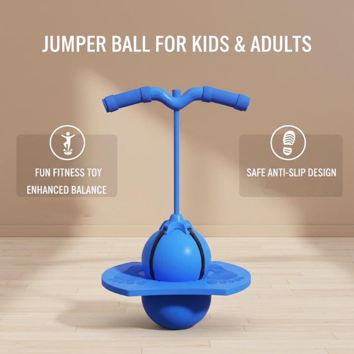 Hochwertiger Kinder Sprungball, ideal für Balance, Koordination und aktiven Spielspaß.