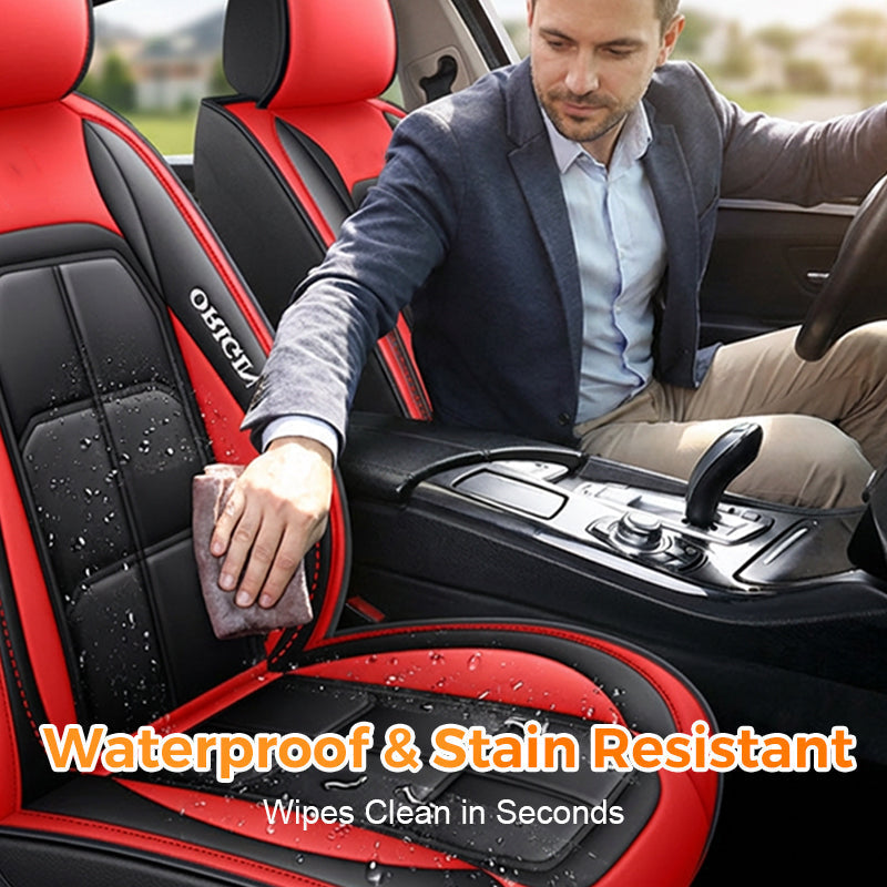 Robuste PU-Leder Autositzbezüge für Vordersitze, langlebiger Schutz & stilvolles Autozubehör.