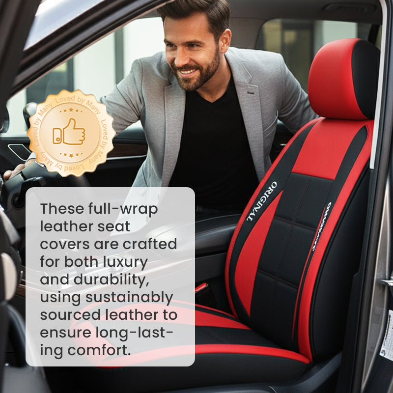 Moderner Styling-Look mit universalen PU-Leder Autositzbezügen für Vordersitze in Pkw & SUV.