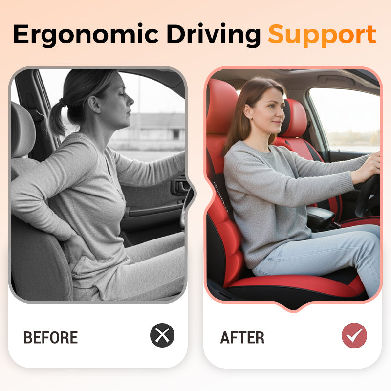 Perfekte Passform der PU-Leder Autositzbezüge für Vordersitze, erhöht Komfort & schützt.