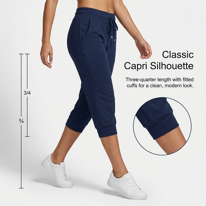 Textur einer Damen 7/8 Loungehose, hochwertig & weich, für maximalen Komfort als Homewear.