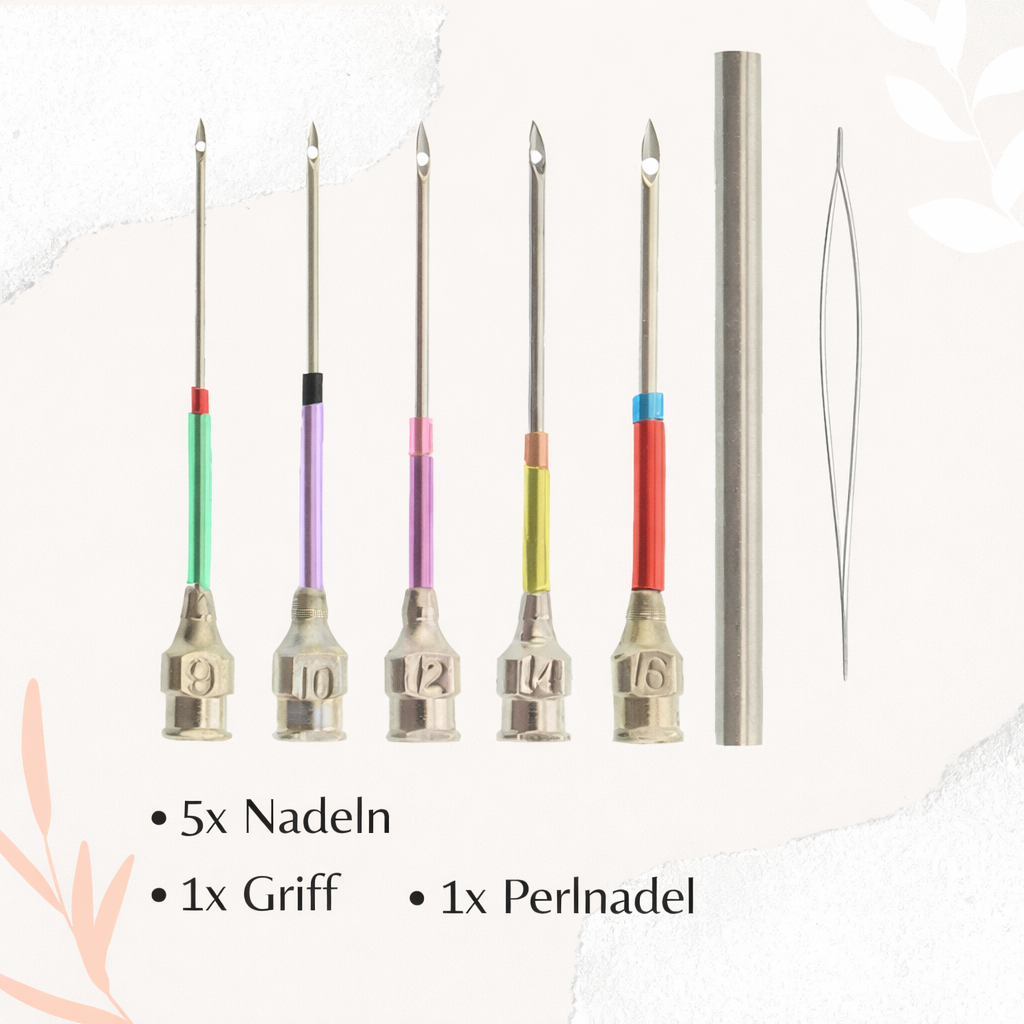Vielseitiges Stickzubehör für präzise Stickerei: Sticknadel-Set für Anfänger & erfahrene Handarbeits-Fans.