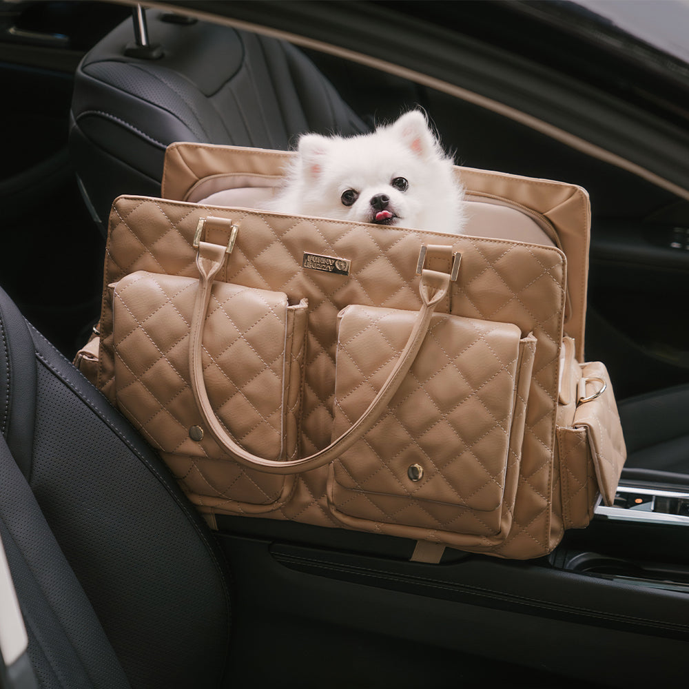 Große Transporttasche für Hunde & Katzen, stilvoll, robust und sehr pflegeleicht.