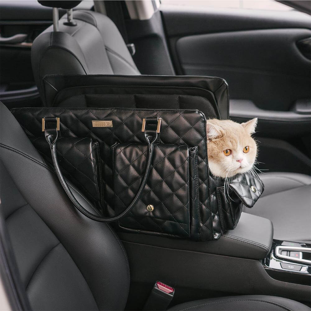 Moderne Transporttasche für Hunde, stabil & pflegeleicht, ideal für unterwegs.