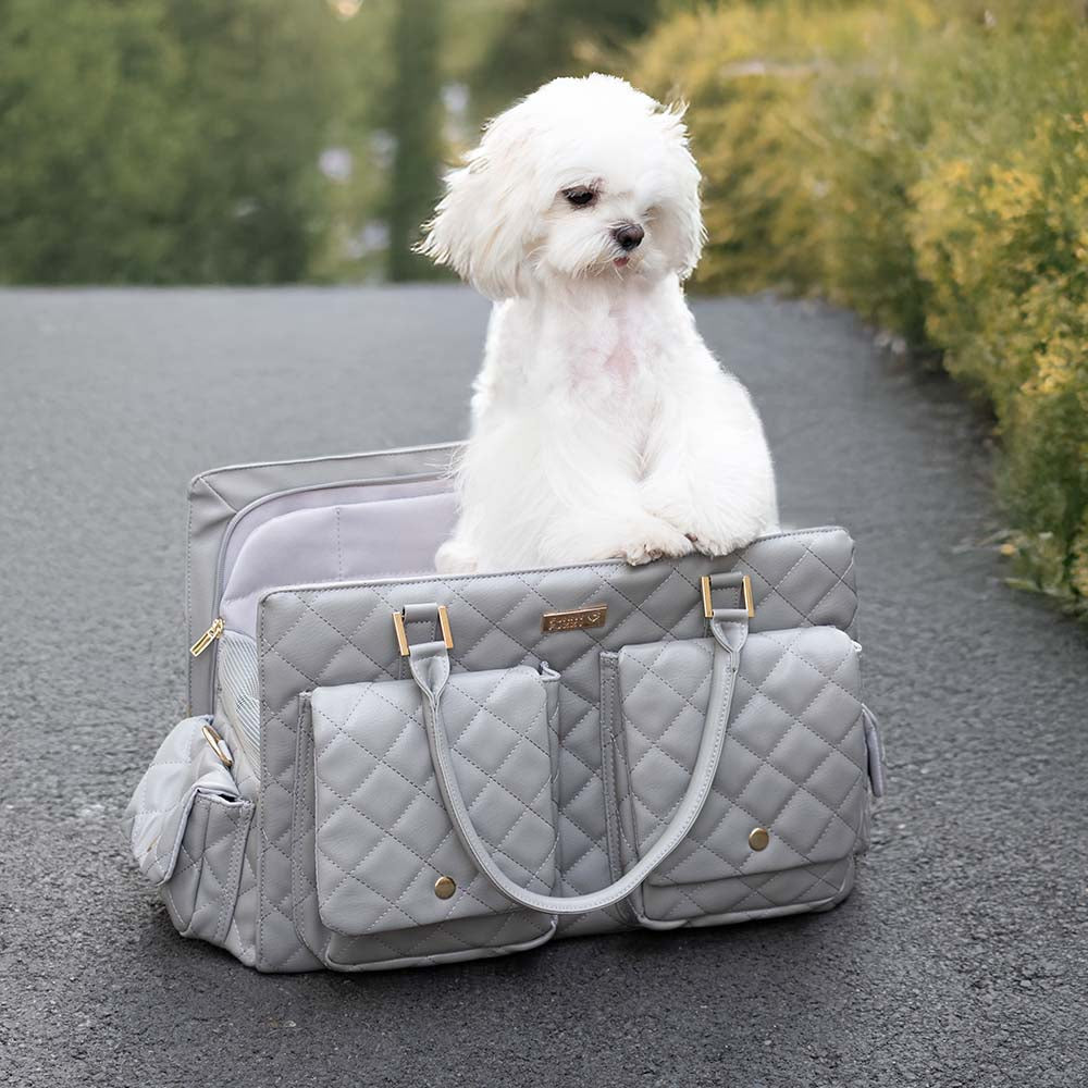 Flexible Hundetasche für unterwegs, robust & bequem, das perfekte Zubehör für Haustiere.
