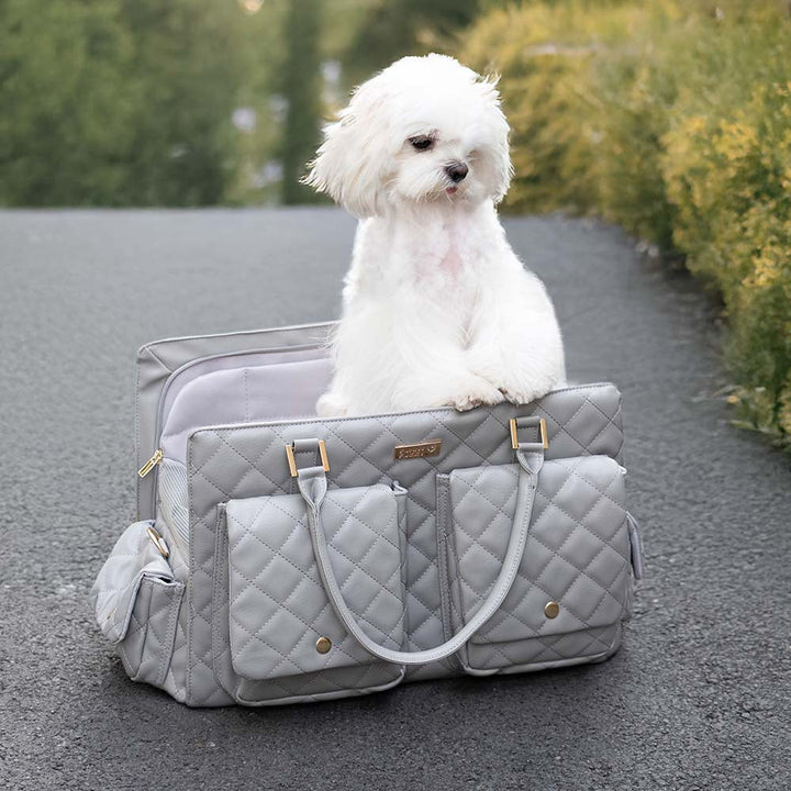 Flexible Hundetasche für unterwegs, robust & bequem, das perfekte Zubehör für Haustiere.